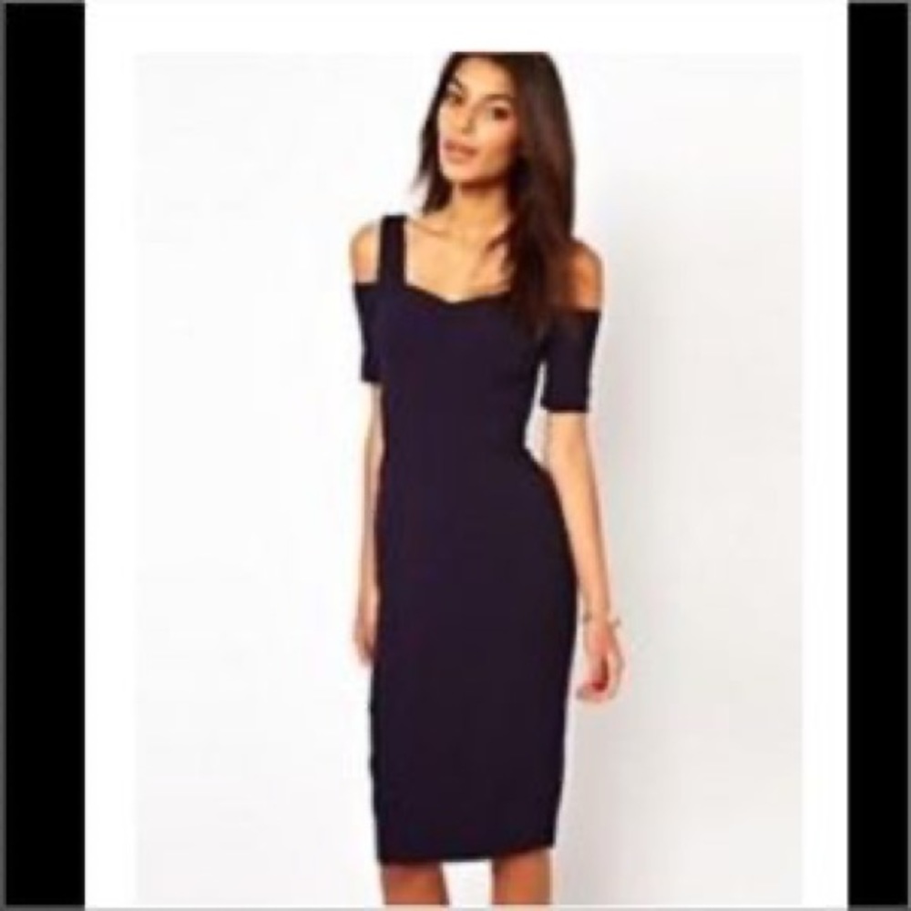 ASOS Navy Pencil Dress 6